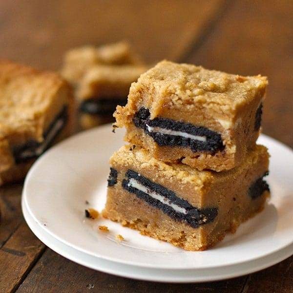 Peanut Butter Oreo Blondies