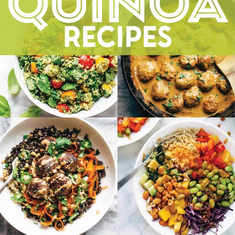 Delicious quinoa recipes in a collage.