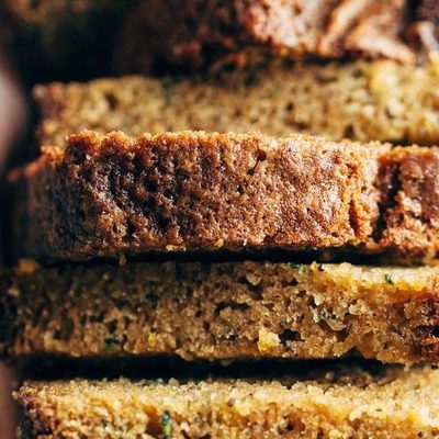 Lemon Olive Oil Cake in a stack.