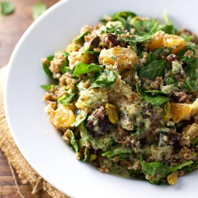 A picture of Moroccan Salad with Orange Cilantro Dressing