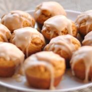 Maple Glazed Pumpkin Muffins