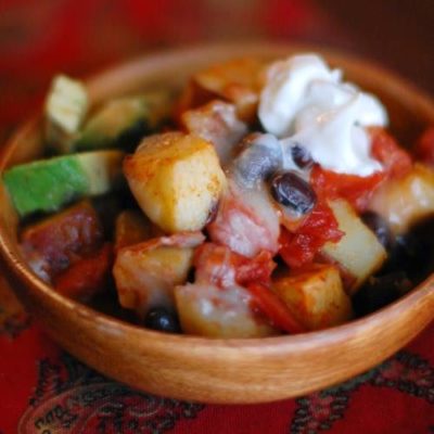 Cheesy Roasted Potato Nachos