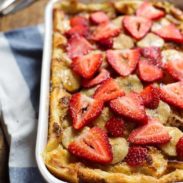 Super Easy Coconut French Toast Bake - perfect for a pretty brunch! | pinchofyum.com