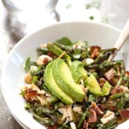 Chicken Bacon Avocado Salad - my new favorite! takes 15 minutes to prep + full of flavor and crunch. | pinchofyum.com