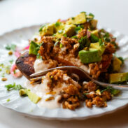 A picture of Roasted Sweet Potato Stacks with Chipotle Sauce